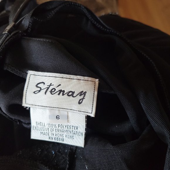 Gray Evening Gown, Size 6 - Picture 3 of 4